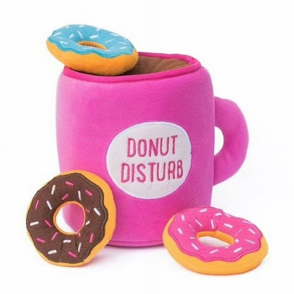 ZippyPaws Burrow Coffee and Donutz Interactive Dog Toy - Picture 12 of 12